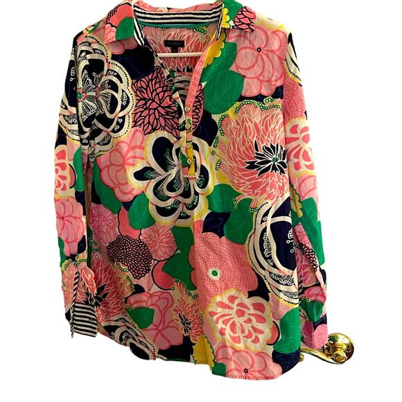 Talbots women’s size Medium long sleeve blouse. 36” chest, 40” hip, - Picture 2 of 8